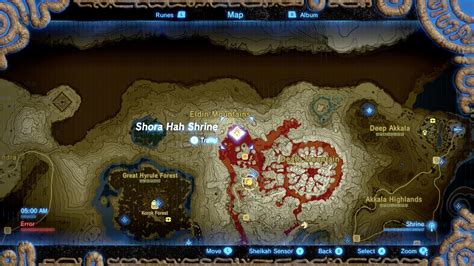 breath of the wild goron|goron city location on map.